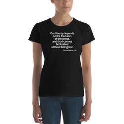 Women's short sleeve t-shirt - Thomas Jefferson Quote