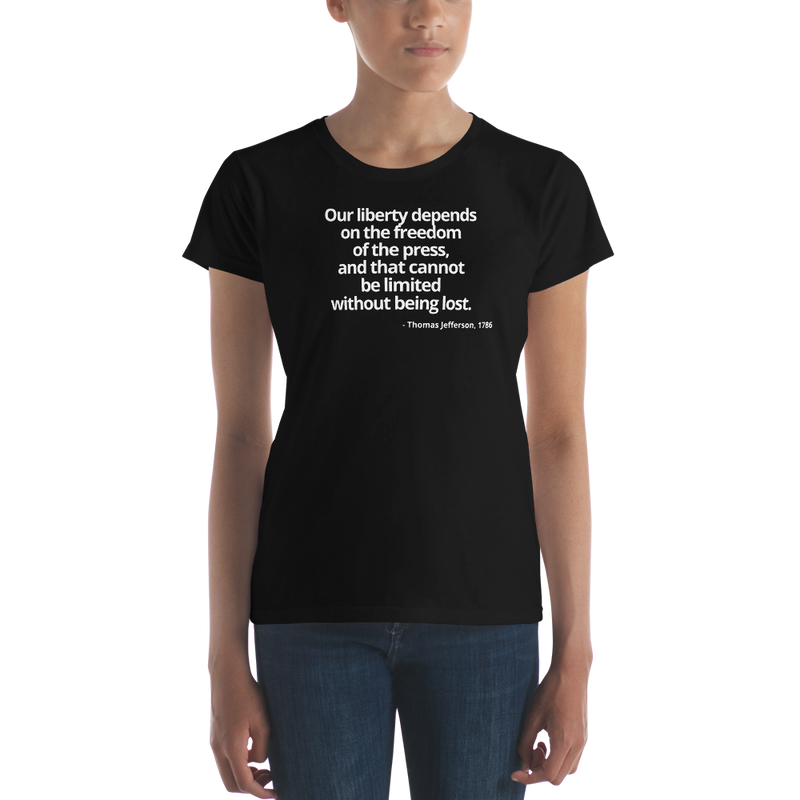 Women's short sleeve t-shirt - Thomas Jefferson Quote