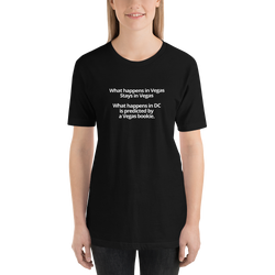 Short-Sleeve Unisex T-Shirt - What happens in Vegas vs DC