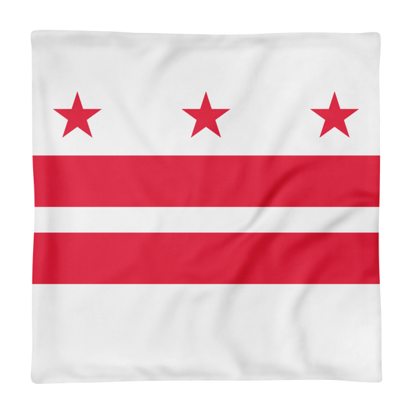 Square Pillow Case only - DC Flag