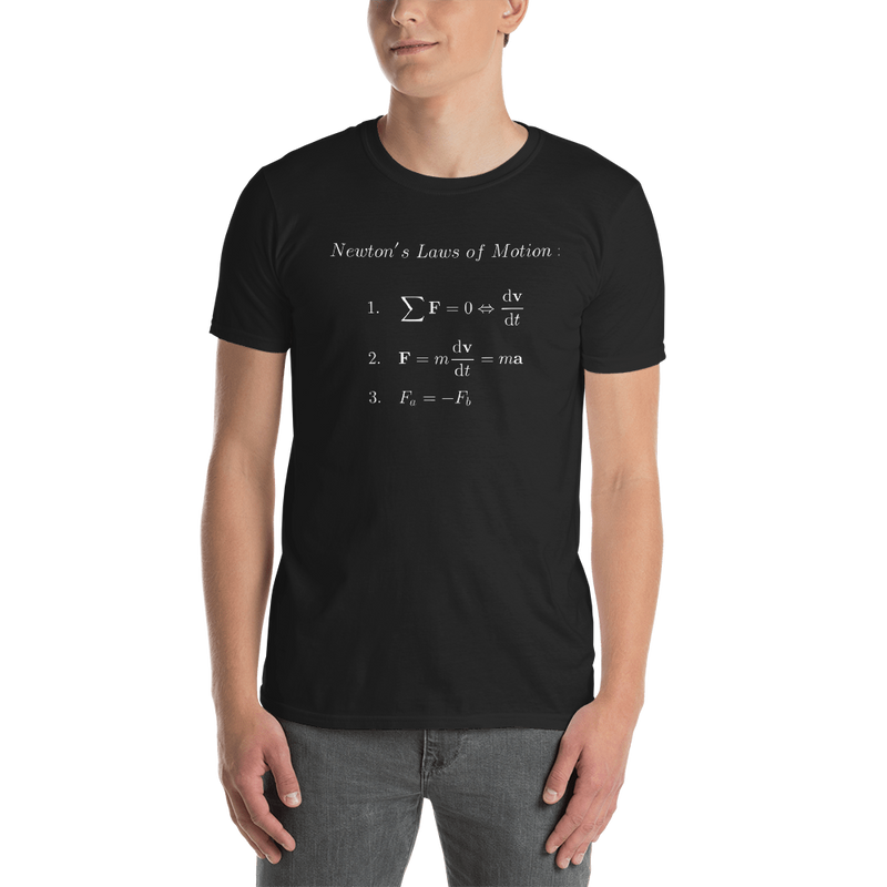 Short-Sleeve Unisex T-Shirt - Newtons Laws of Motion