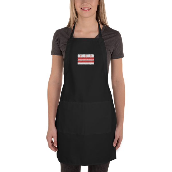 Embroidered Apron - DC Flag