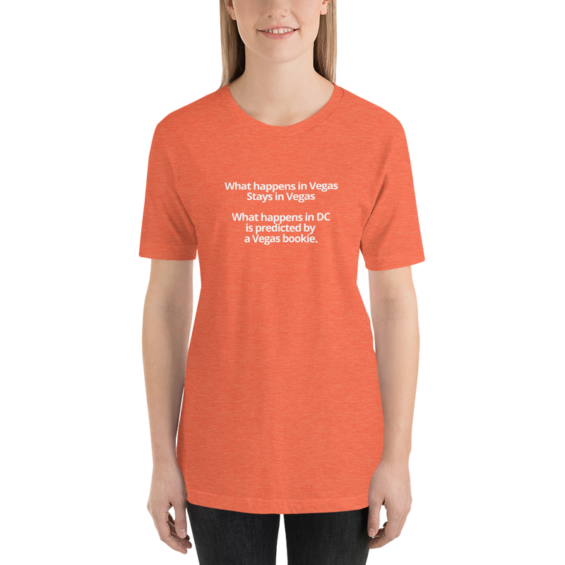 Short-Sleeve Unisex T-Shirt - What happens in Vegas vs DC