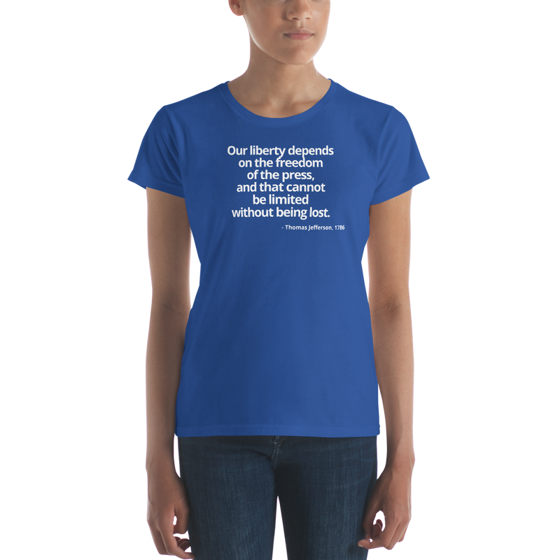 Women's short sleeve t-shirt - Thomas Jefferson Quote