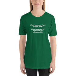 Short-Sleeve Unisex T-Shirt - What happens in Vegas vs DC