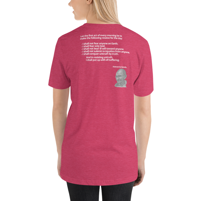 Short-Sleeve Unisex T-Shirt - Gandhi Quote 2