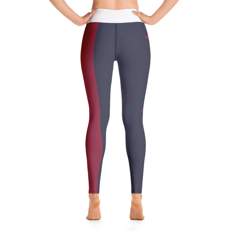 Yoga Leggings with a pocket - Navy with faded DC Flag